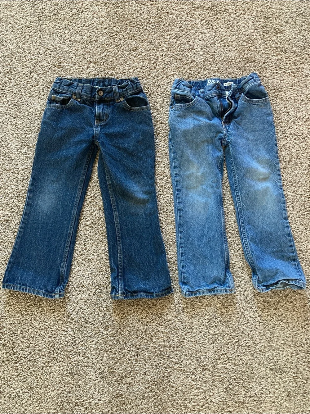 Boys Denim Jeans in Dark and Light Blue